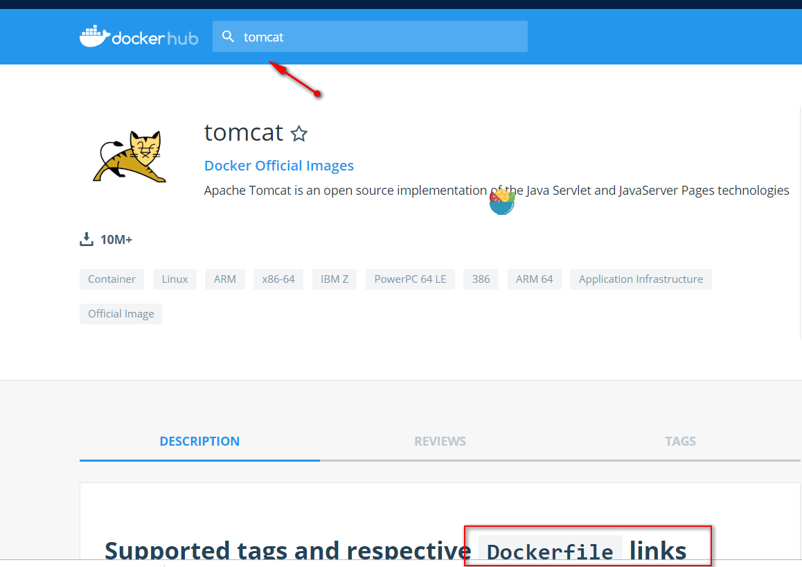搜索，拉下去就有得看Dockerfile了