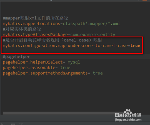 MyBatis配置开启自动下划线转驼峰命名