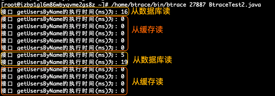 12次请求所对应的接口调用时间