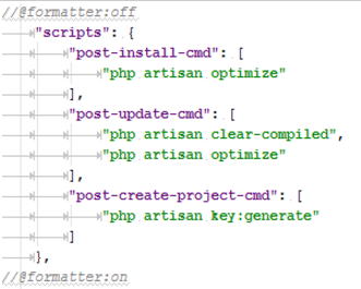 IntelliJ IDEA使用格式标记的示例