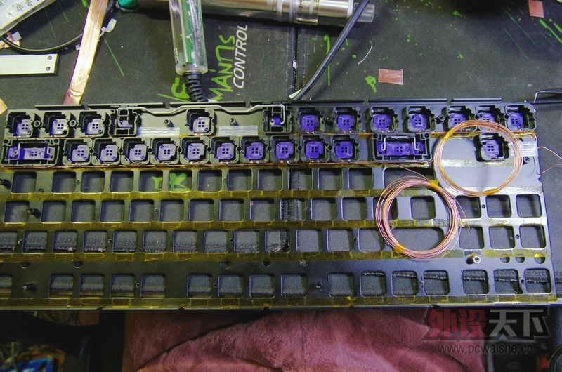 手感和亮骚并存---酷冷至尊 NovaTouch TKL 紫星静电容键盘改灯实录---By LuckyBird