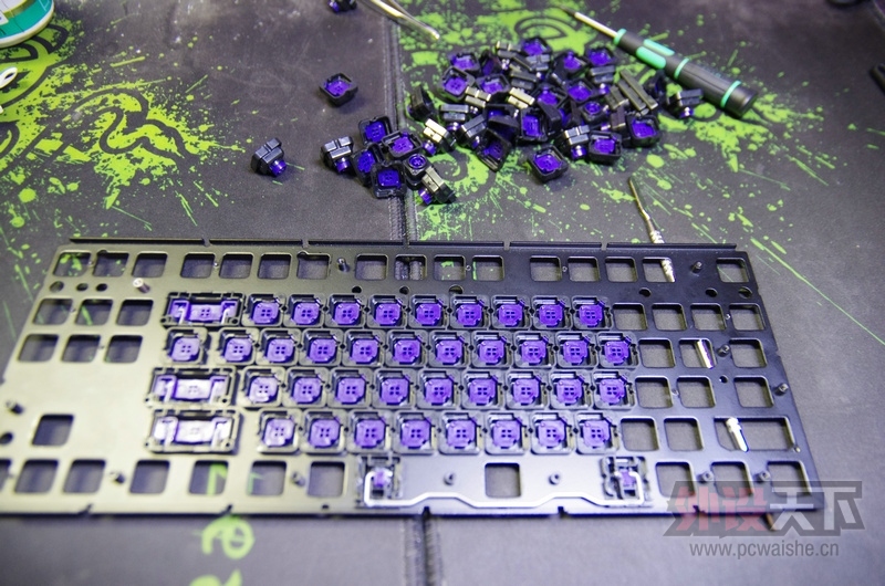 手感和亮骚并存---酷冷至尊 NovaTouch TKL 紫星静电容键盘改灯实录---By LuckyBird