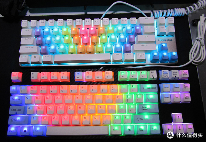 magicforce 魔蛋 68键机械键盘开箱+DIY加灯