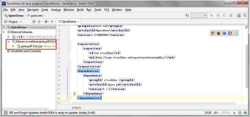通过 Maven 仓库安装 Spire.PDF for Java