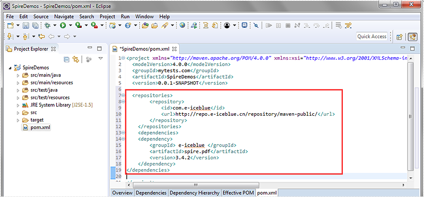 通过 Maven 仓库安装 Spire.PDF for Java