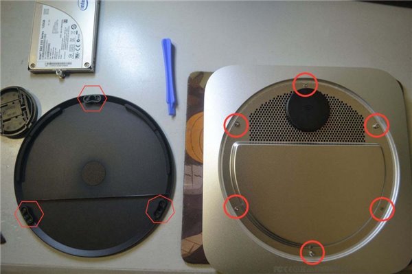 2014款Mac mini低配版怎么拆机更换SSD固态硬盘？